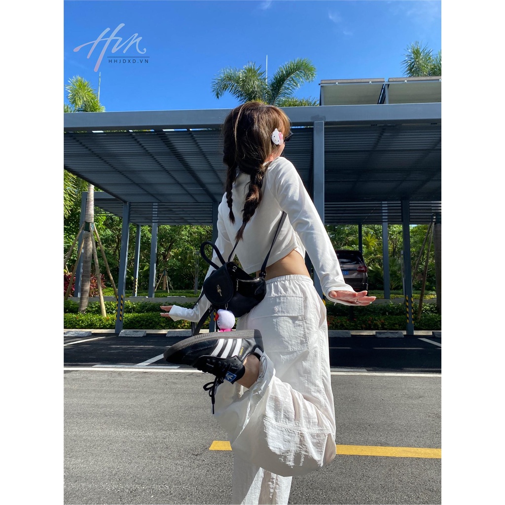 Quần Dù Ống Rộng Mau Khô Thời Trang Mùa Hè