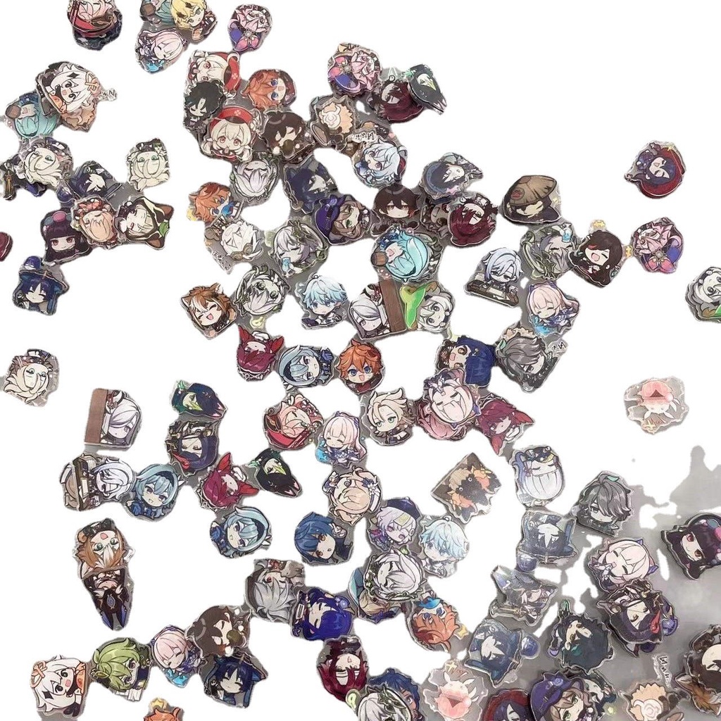 Yuanshen Merchandise Phụ Kiện Miếng Vá Acrylic Họa Tiết Hoạt Hình Chất Lượng Cao Sáng Tạo Wanye Óc Chó