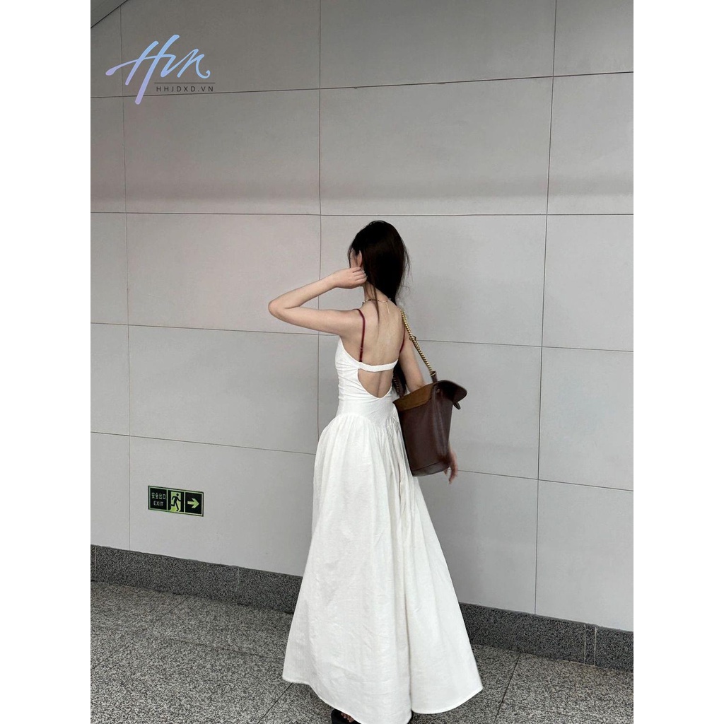 Đầm Hai Dây Dáng Dài Thêu Họa Tiết Phong Cách Trung Hoa Ngọt Ngào Thời Trang Cho Nữ