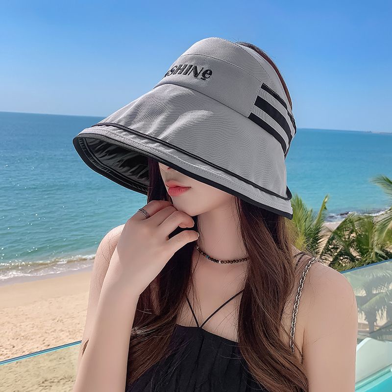 Phụ Kiện Làm Đẹp Aishang] Mũ Bucket Che Nắng Vành Rộng Rỗng Chống Tia Cực Tím Cho Nữ