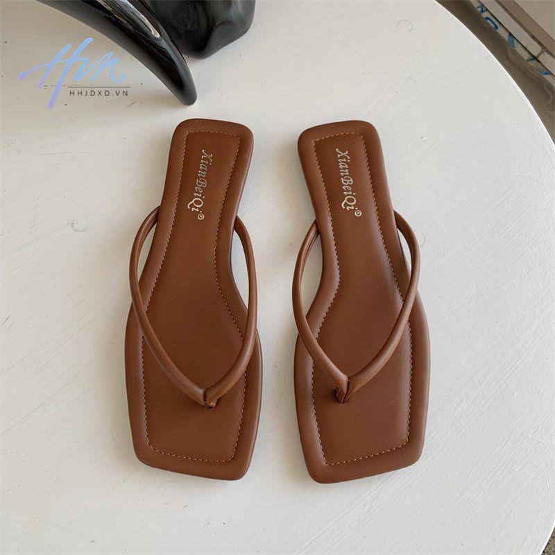 Dép Sandal Đế Bằng Thời Trang Mùa Hè 2023 Phong Cách Mới Cho Nữ