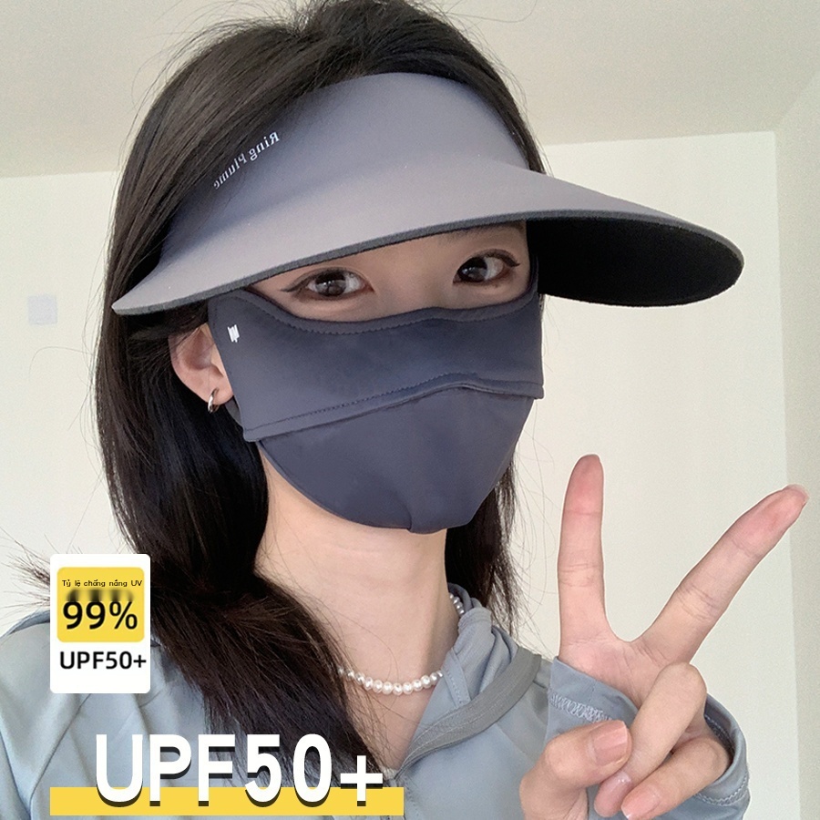 Phụ Kiện Đẹp Mắt Phụ Kiện] Mũ Lưỡi Trai Hở Chóp Che Nắng Mặt Bằng Lụa Băng Thoáng Khí Thể Thao Ngoài Trời Cho Nam Và Nữ