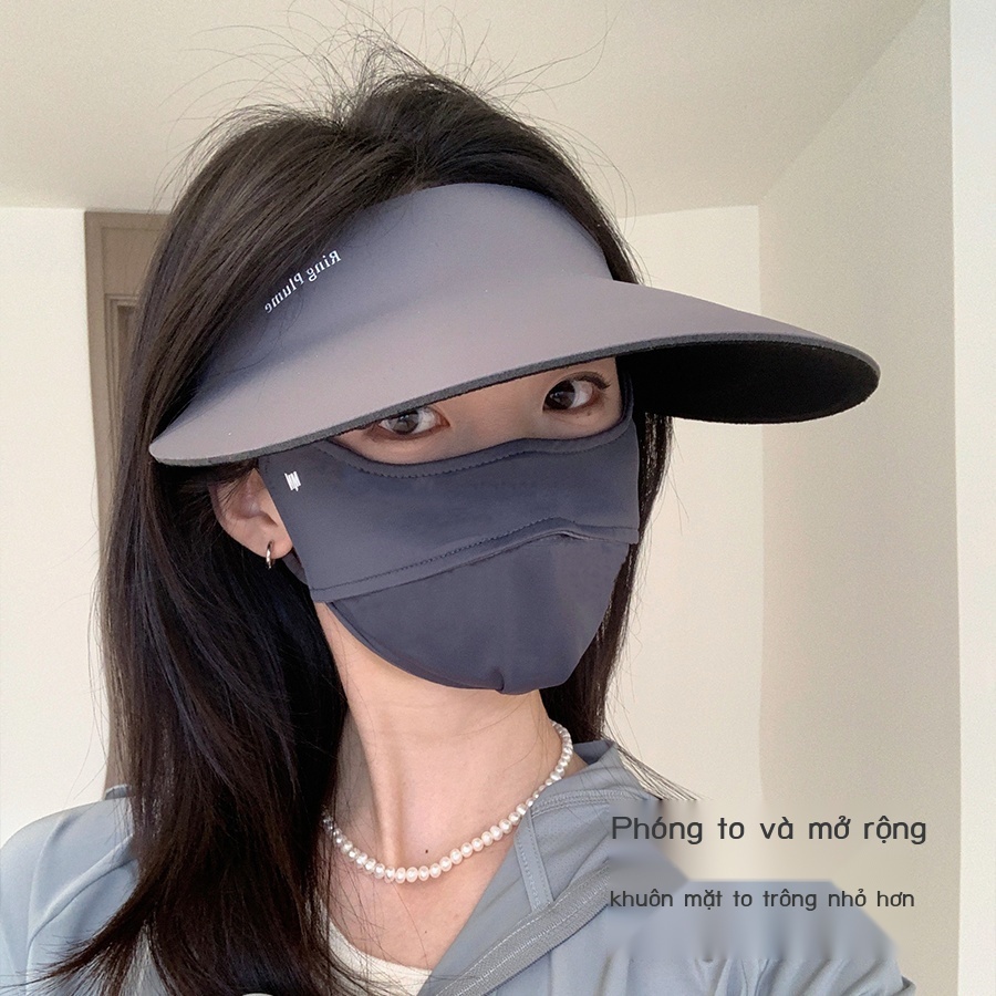 Phụ Kiện Đẹp Mắt Phụ Kiện] Mũ Lưỡi Trai Hở Chóp Che Nắng Mặt Bằng Lụa Băng Thoáng Khí Thể Thao Ngoài Trời Cho Nam Và Nữ