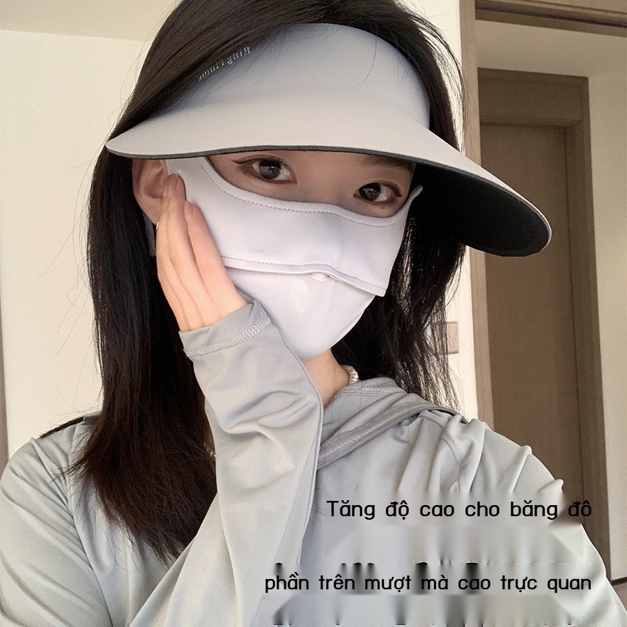 Phụ Kiện Đẹp Mắt Phụ Kiện] Mũ Lưỡi Trai Hở Chóp Che Nắng Mặt Bằng Lụa Băng Thoáng Khí Thể Thao Ngoài Trời Cho Nam Và Nữ
