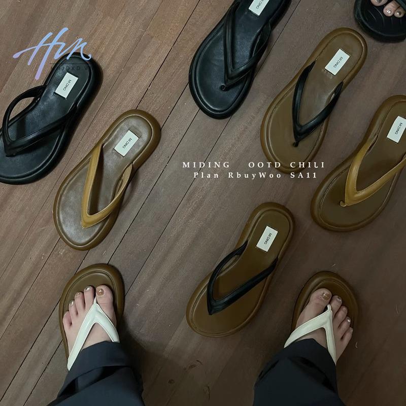Dép Xỏ Ngón Đế Dày Thoải Mái Thời Trang Mùa Hè Hàn Quốc 2023