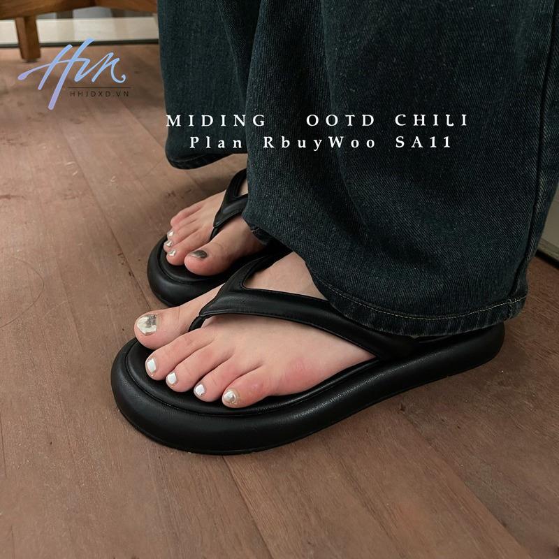 Dép Xỏ Ngón Đế Dày Thoải Mái Thời Trang Mùa Hè Hàn Quốc 2023