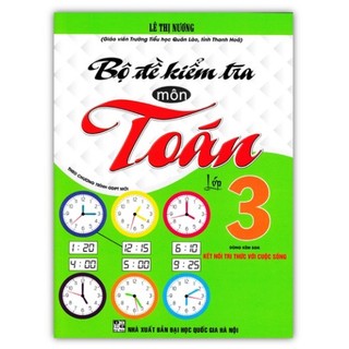 Sách - bộ đề kiểm tra môn toán lớp 3