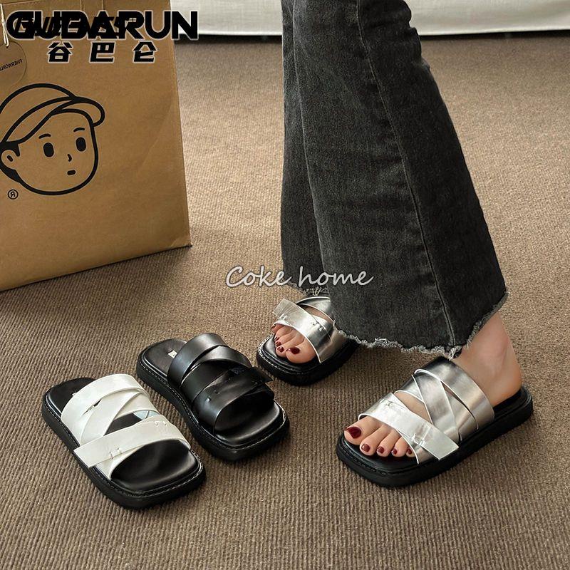 One Dép Quai Chéo Đế Dày Phong Cách Hàn Quốc Thời Trang Mùa Hè 2023 Cho Nữ