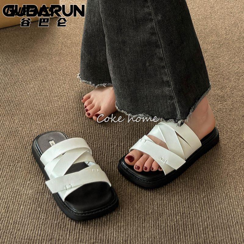 One Dép Quai Chéo Đế Dày Phong Cách Hàn Quốc Thời Trang Mùa Hè 2023 Cho Nữ