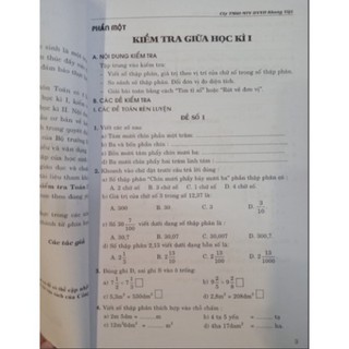 Sách 100 Đề Kiểm Tra Toán Lớp 5