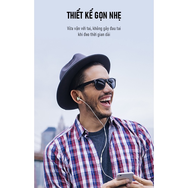 Tai Nghe Dây ROBOT RE801 In-Ear Âm Thanh Sắt Nét - Chính Hãng