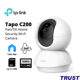 Camera Wi-Fi TP-Link Tapo C200 sắc nét 1080P 2MP ngày đêm âm thanh 2 chiều hỗ trợ thẻ nhớ lên đến 128GB - Chính Hãng