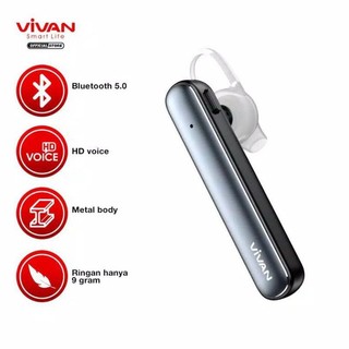 12.12 Hot Deals -Tai Nghe Mono Bluetooth Hd Voice -Vivan Chat 100- Màu Đen- Hàng Chính Hãng