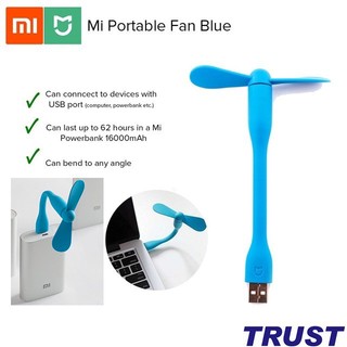 [Mã ELHA9 giảm 15% đơn 50K] Quạt USB Xiaomi Màu Xanh- Hàng Chính Hãng