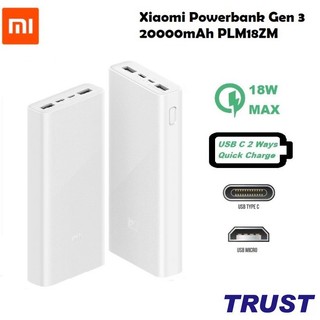 [Bản Quốc Tế] Pin sạc dự phòng Xiaomi gen 3 20000 mAh - Pin dự phòng Xiaomi 20000 mAh
