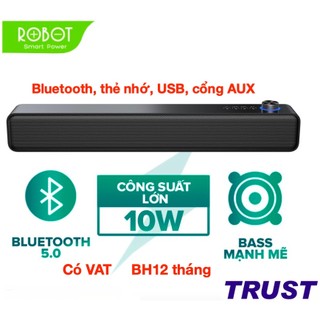 Soundbar công suất 10W Pin 1200mAh - Loa thanh Bluetooth để Bàn ROBOT RB480- Hàng Chính Hãng