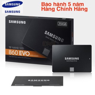 Ổ cứng SSD Samsung 860 Evo 250GB 2.5 Inch SATA III-MZ-76E250BW-Bảo hành 5 năm- Hàng Chính Hãng