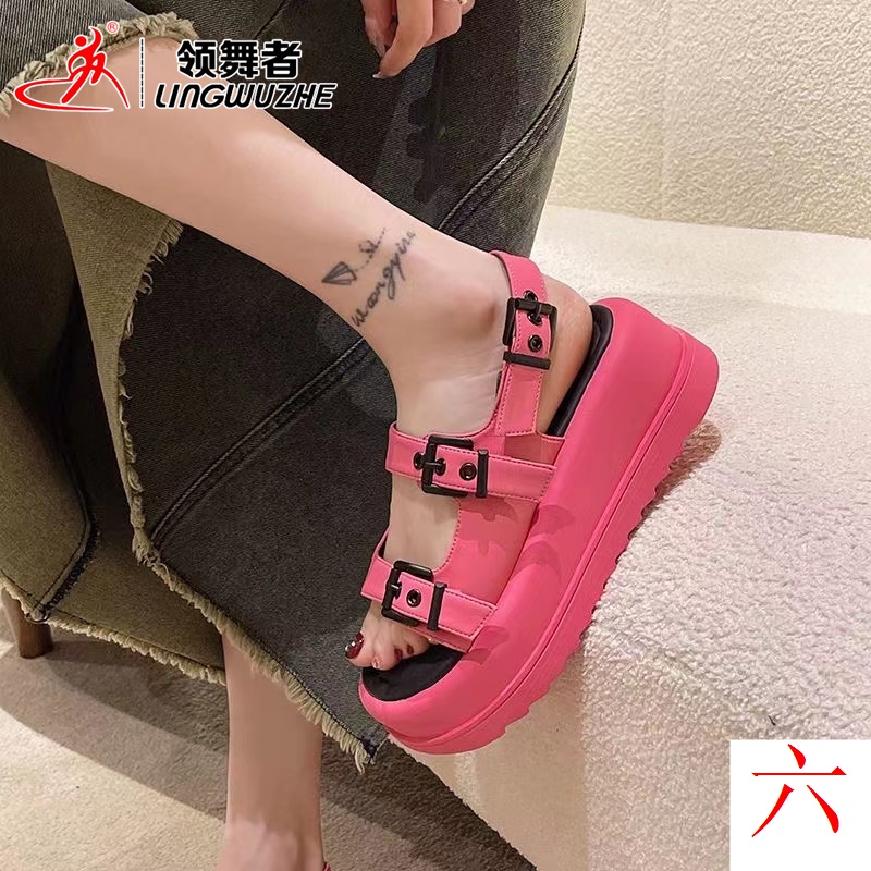 Giày Sandal Thể Thao Đế Dày Phong Cách Harajuku Mẫu Mới 2023 Dễ Phối Đồ