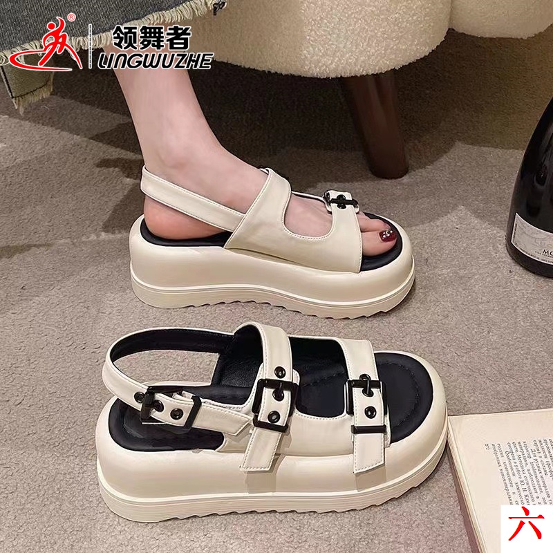 Giày Sandal Thể Thao Đế Dày Phong Cách Harajuku Mẫu Mới 2023 Dễ Phối Đồ