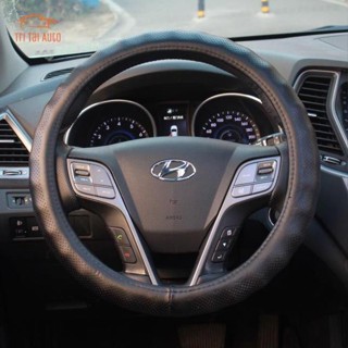 Bọc Vô Lăng Ô Tô Cao Cấp Da Thật đục lỗ cao cấp size 38cm cho xe ford toyota hyundai kia bmw mec honda suzuki mitsubisi