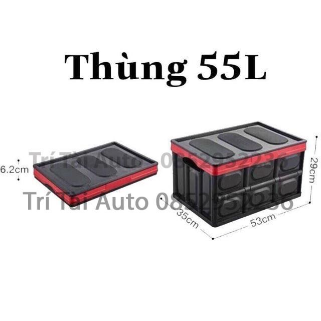 Thùng đựng đồ gấp gọn để cốp ô tô chất liệu nhựa ABS dung tích 55 lít và 40 Lít | BigBuy360 - bigbuy360.vn