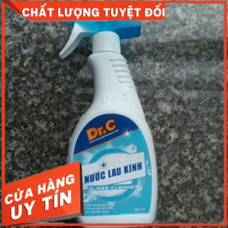 Nước lau kính siêu sạch, làm sáng bóng các bề, ngăn đọng hơi nước, Dr.C, Chính hãng, chai 500 ml