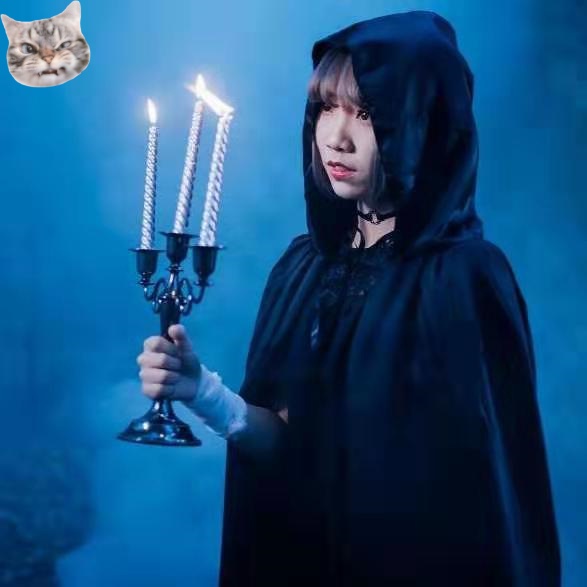 Áo Choàng Đen Hóa Trang Phù Thủy Ma Cà Rồng Cho Bé Trai Dịp Halloween