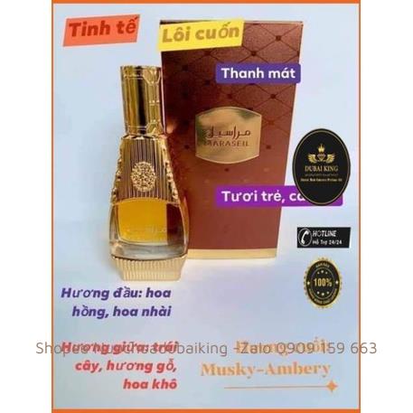 Tinh Dầu Nước Hoa Dubai Cao Cấp Maraseil 15ml Sang Trọng, Quyến Rũ, Ngọt Ngào, Bí ẩn
