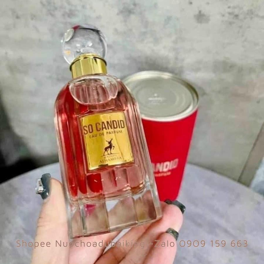Nước Hoa SO CANDID 85ml dòng EDP bám mùi siêu lâu siêu dai Ngọt Ngào Sang Chảnh Bản Dupe của chân dài So Scandal
