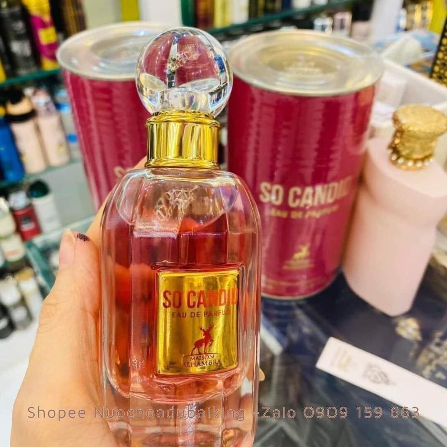 Nước Hoa SO CANDID 85ml dòng EDP bám mùi siêu lâu siêu dai Ngọt Ngào Sang Chảnh Bản Dupe của chân dài So Scandal