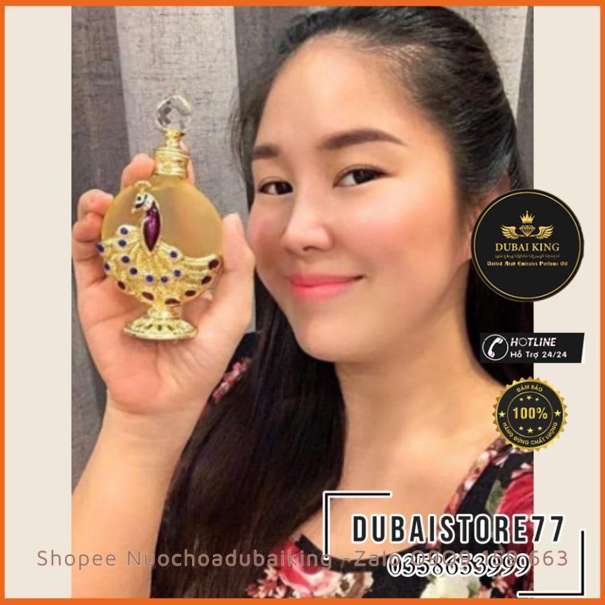 Tinh Dầu Nước Hoa Dubai Phượng Hoàng Gold 35ml hình con công thơm lâu - Mùi hương được nghệ sỹ review