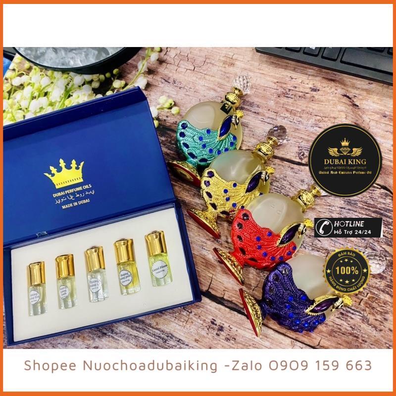 Set 5 mùi hương của Tinh dầu nươc hoa Dubai Phượng Hoàng Dubai mua 4 Tặng 1