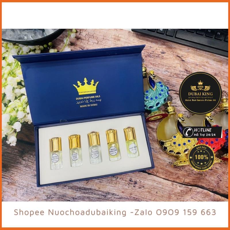 Set 5 mùi hương của Tinh dầu nươc hoa Dubai Phượng Hoàng Dubai mua 4 Tặng 1