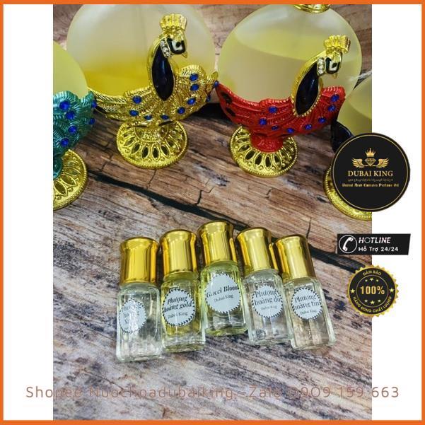 Set 5 mùi hương của Tinh dầu nươc hoa Dubai Phượng Hoàng Dubai mua 4 Tặng 1