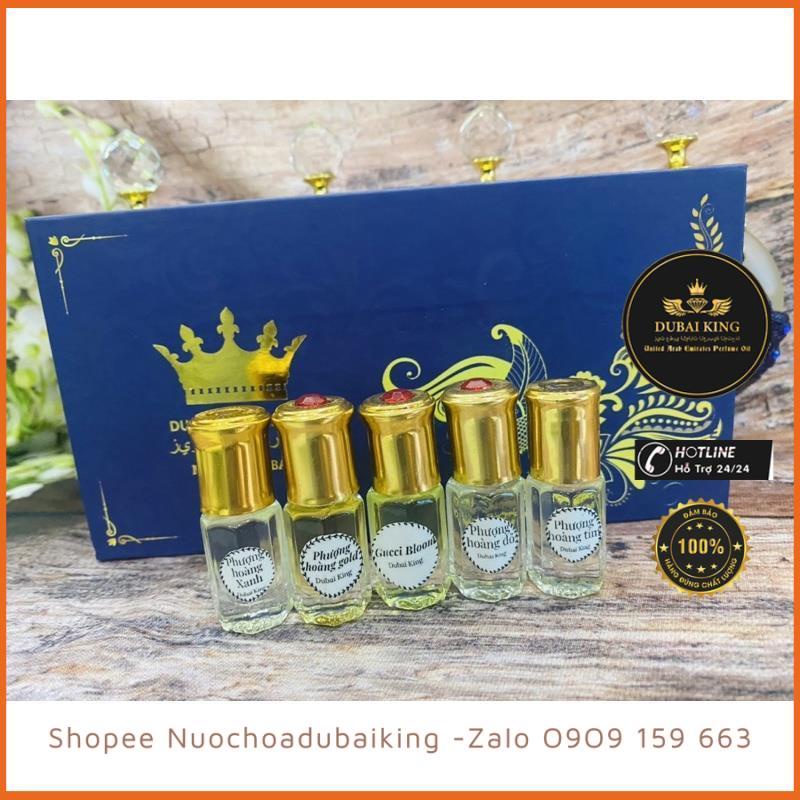 Set 5 mùi hương của Tinh dầu nươc hoa Dubai Phượng Hoàng Dubai mua 4 Tặng 1