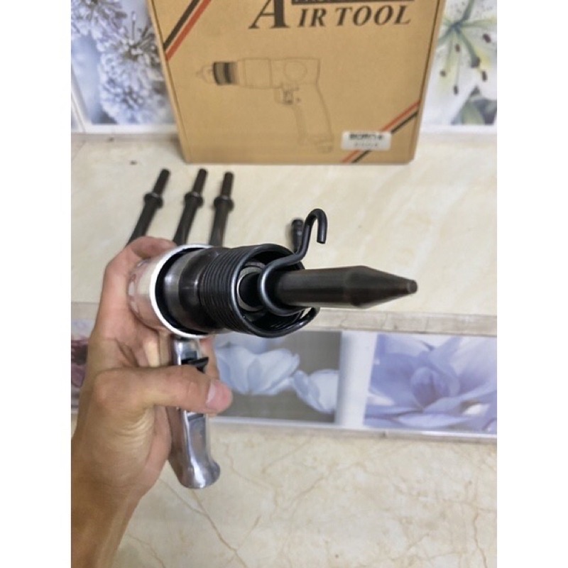 Máy đục chuông côn, đục rỉ dùng hơi, khí nén