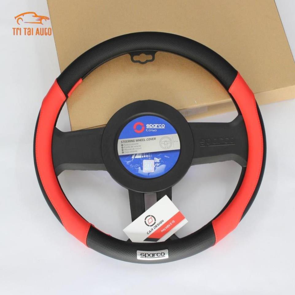 Bọc vô lăng ô tô cao cấp  Sparco Chính Hãng SPC1113RS 113BK 113GR - toyota ford honda hyundai kia bmw suzuki mitsubishi