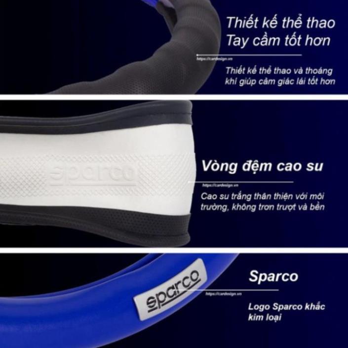 Bọc vô lăng ô tô cao cấp  Sparco Chính Hãng SPC1113RS 113BK 113GR - toyota ford honda hyundai kia bmw suzuki mitsubishi | BigBuy360 - bigbuy360.vn