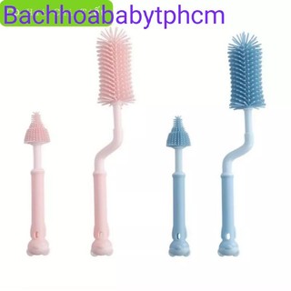 Cọ rửa bình sữa silicon 2 chi tiết