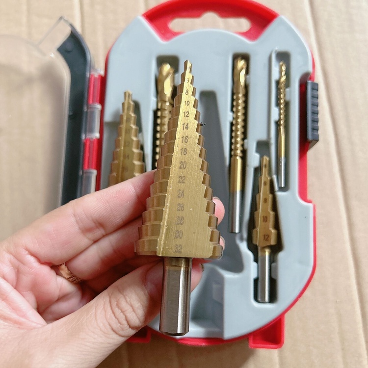 Bộ Mũi Khoan Tháp 6 Món