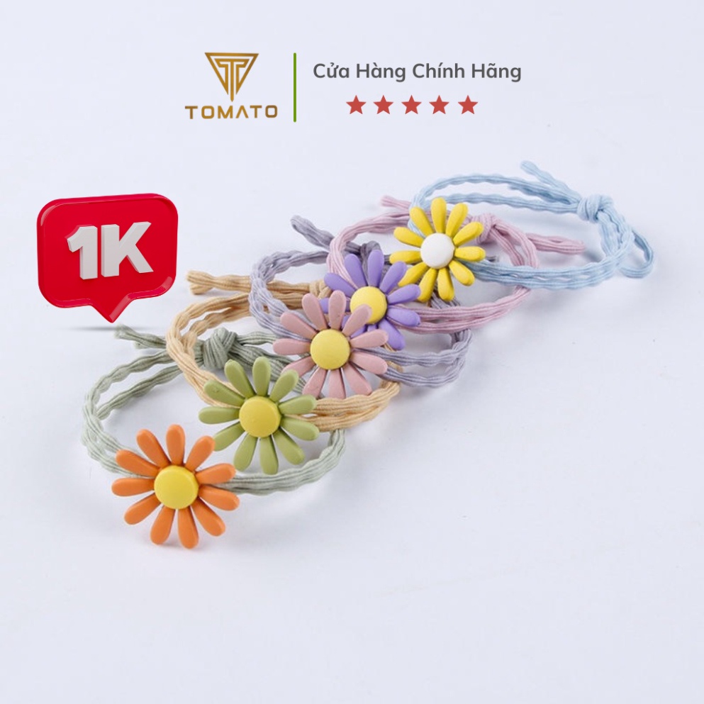Dây Buộc Tóc Hoa Cúc, Dây Chun Cột Hoa Cúc Dễ Thương - Thun Buộc Tóc Kiểu Hàn Quốc Siêu Đẹp