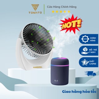 Quạt mini + máy phun sương mini, combo quạt để bàn mini + máy phun sương mini - Tomato.Store