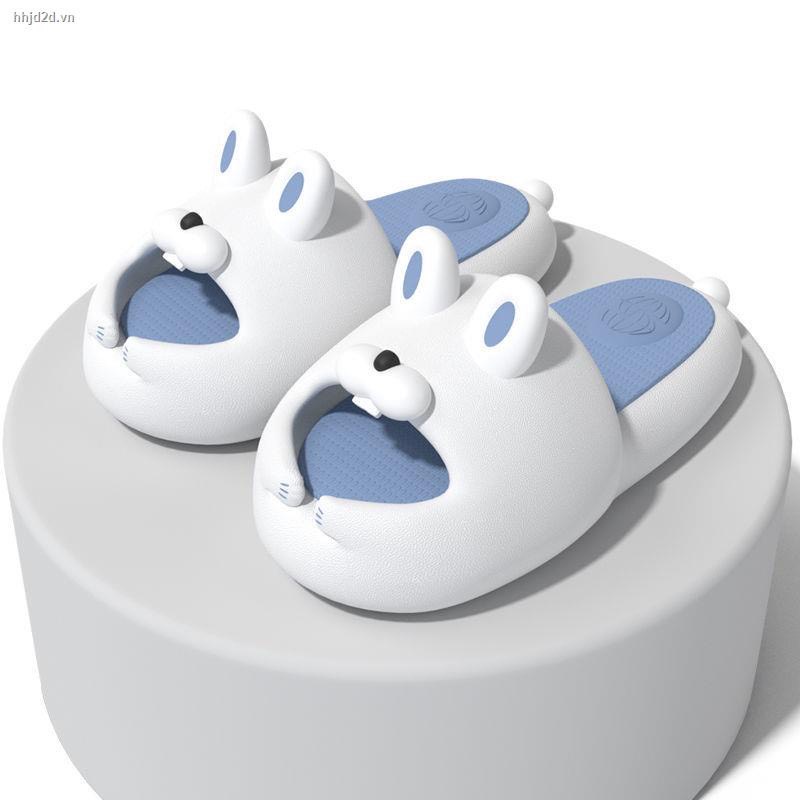 Dép bánh mì nữ Thỏ Xinh đế mềm chống trơn trượt hoạt hình dễ thương, dép quai ngang nữ ulzzang đế cao dép sandal nữ