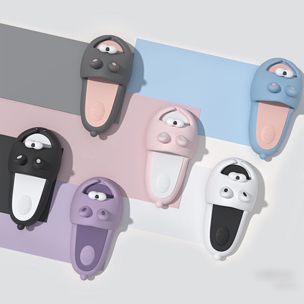 Dép bánh mì nữ Thỏ Xinh đế mềm chống trơn trượt hoạt hình dễ thương, dép quai ngang nữ ulzzang đế cao dép sandal nữ