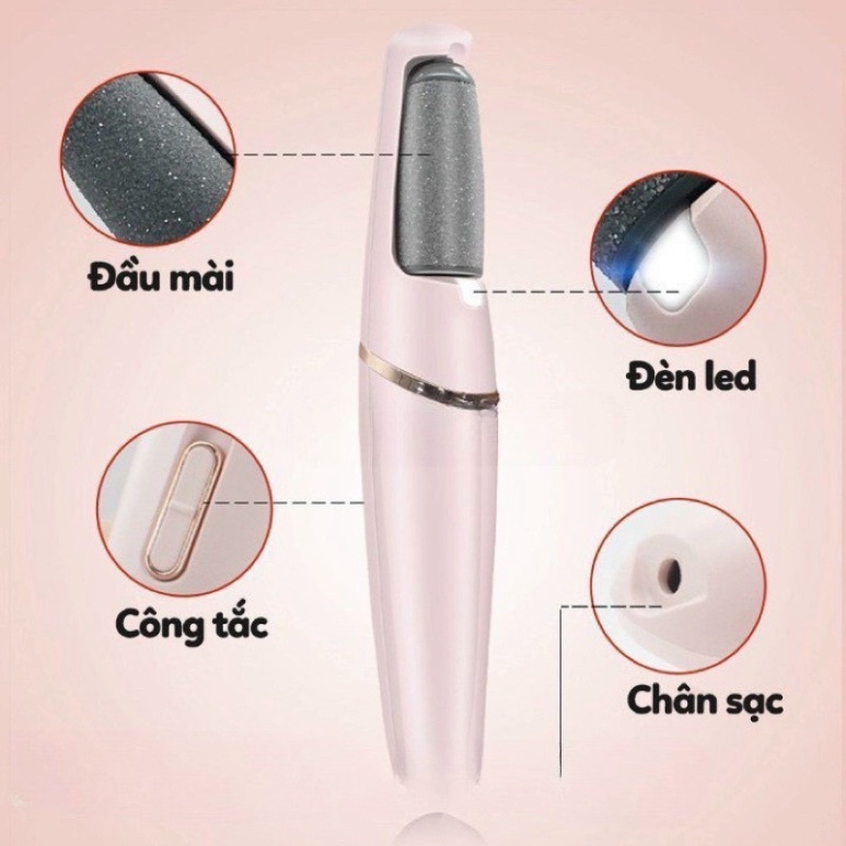 Máy chà gót chân, máy mài gót chân tẩy tế bào chết, đồ chuyên dụng chà gót chân, dụng cụ làm nail tiện lợi tại nhà