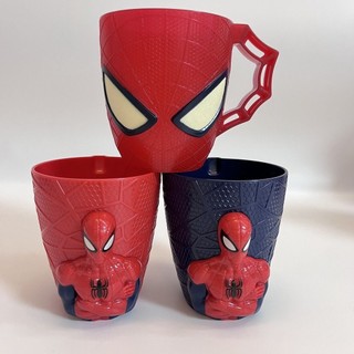 Cốc uống nước in hình người nhện marvel màu dạ quang