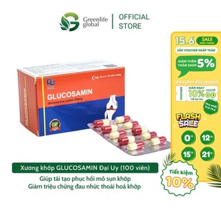 Glucosamin Đại Uy - Hỗ trợ phục hồi xương khớp (Hộp 10 vỉ x 10 viên)