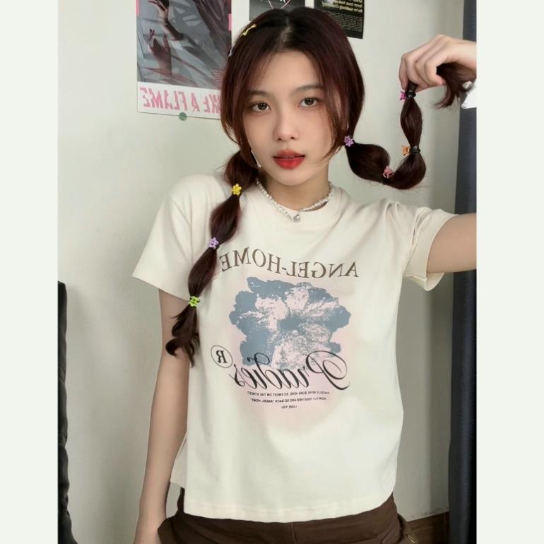 Áo Thun Baby Tee Single Hibicus 100% Cotton Co Dãn 2023 𝑩𝒚𝒄𝒂𝒎𝒄𝒂𝒎 Seller localbrand | BigBuy360 - bigbuy360.vn