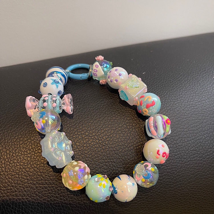 Móc Điện Thoại Hạt Cườm Dễ Thương Dùng Làm Quà Tặng