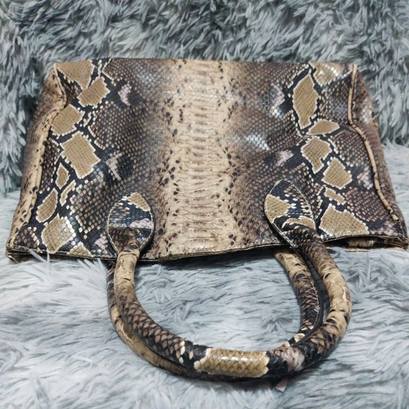 Túi M57 si hiệu SONGHAK Korea da bò dập vân trăn dáng Tote 35cmx30cmx10cm